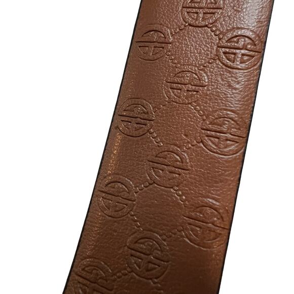 Giani‎ Bernini Reversible Belt Medium Brown Logo to Black New - Picture 3 of 5